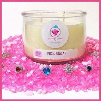 PINK SUGAR - Jewelry Jar Candles