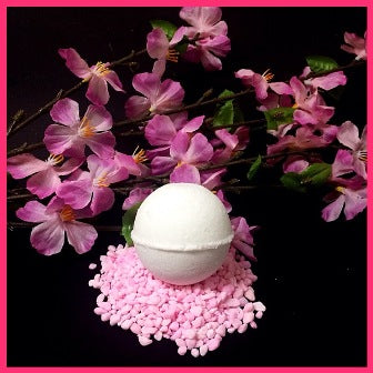 CHERRY BLOSSOM SHOWER STEAMERS & BATH BOMBS FOR WOMEN