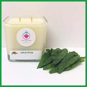 EUCALYPTUS NECKLACE CANDLE - Jewelry Jar Candles