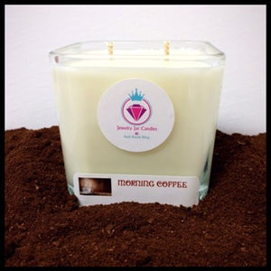 MORNING COFFEE NECKLACE CANDLE - Jewelry Jar Candles