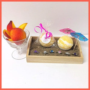 JUST PEACHY, STERLING SILVER BATH BOMB BLING FOR WOMEN - Jewelry Jar Candles