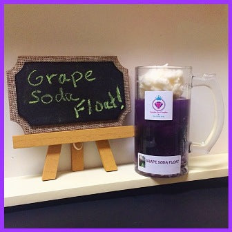 GRAPE SODA FLOAT IN A COLLECTORS MUG RING MANDLE