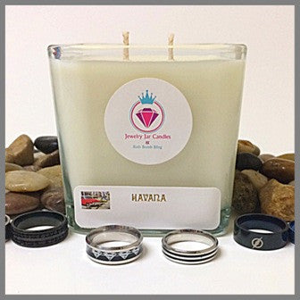 Jewelry in candles ring shop