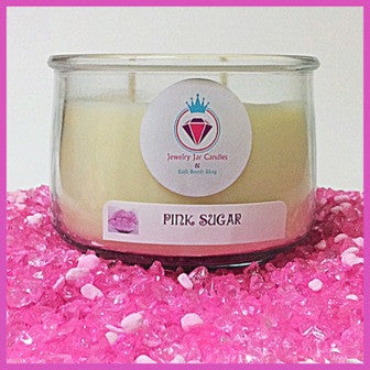 PINK SUGAR NECKLACE COLLECTION - Jewelry Jar Candles